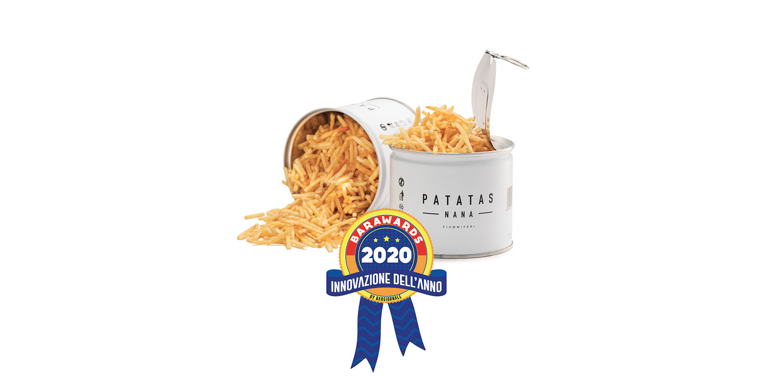 Patatas Nana Fiammiferi vince il premio Innovazione dell’anno 2020 di Barawards!